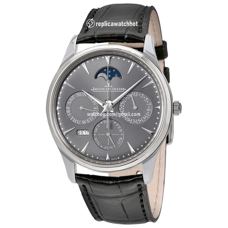 Jaeger-LeCoultre Master Ultra Thin Perpetual Mens watch Unisex Automatic White gold Q130354J