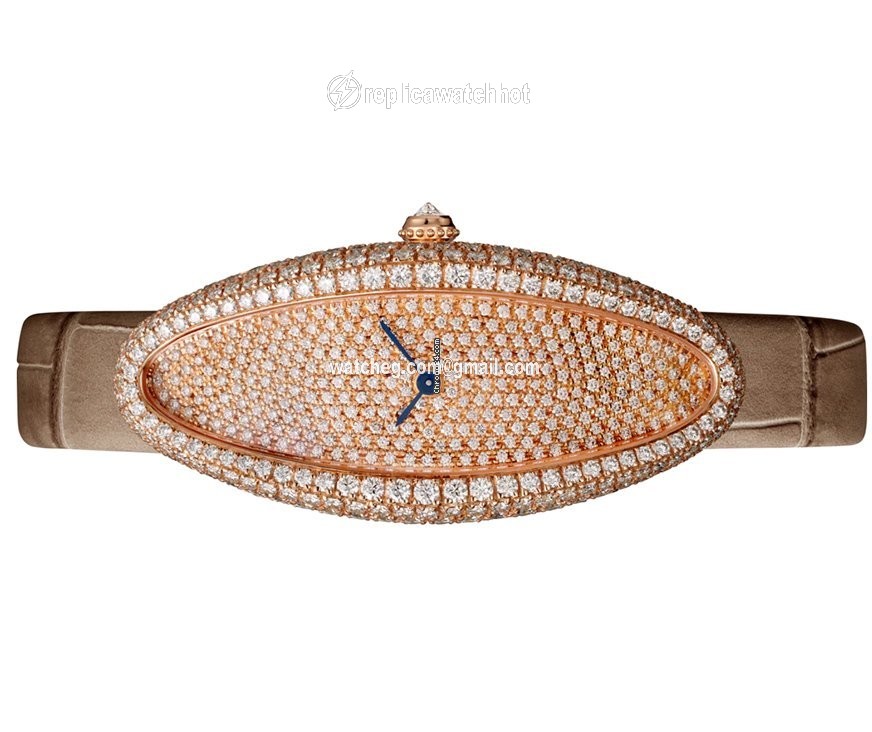 Cartier Baignoire Womens watch Manual winding Rose gold WJBA0010