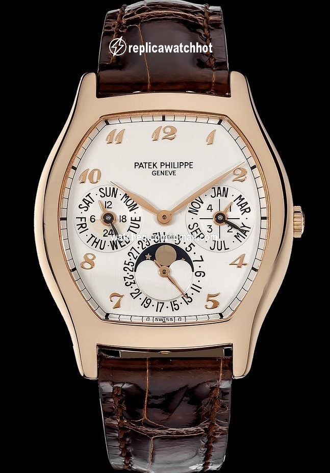 Patek Philippe Perpetual Calendar Mens watch Unisex Automatic Rose gold 5040R-017