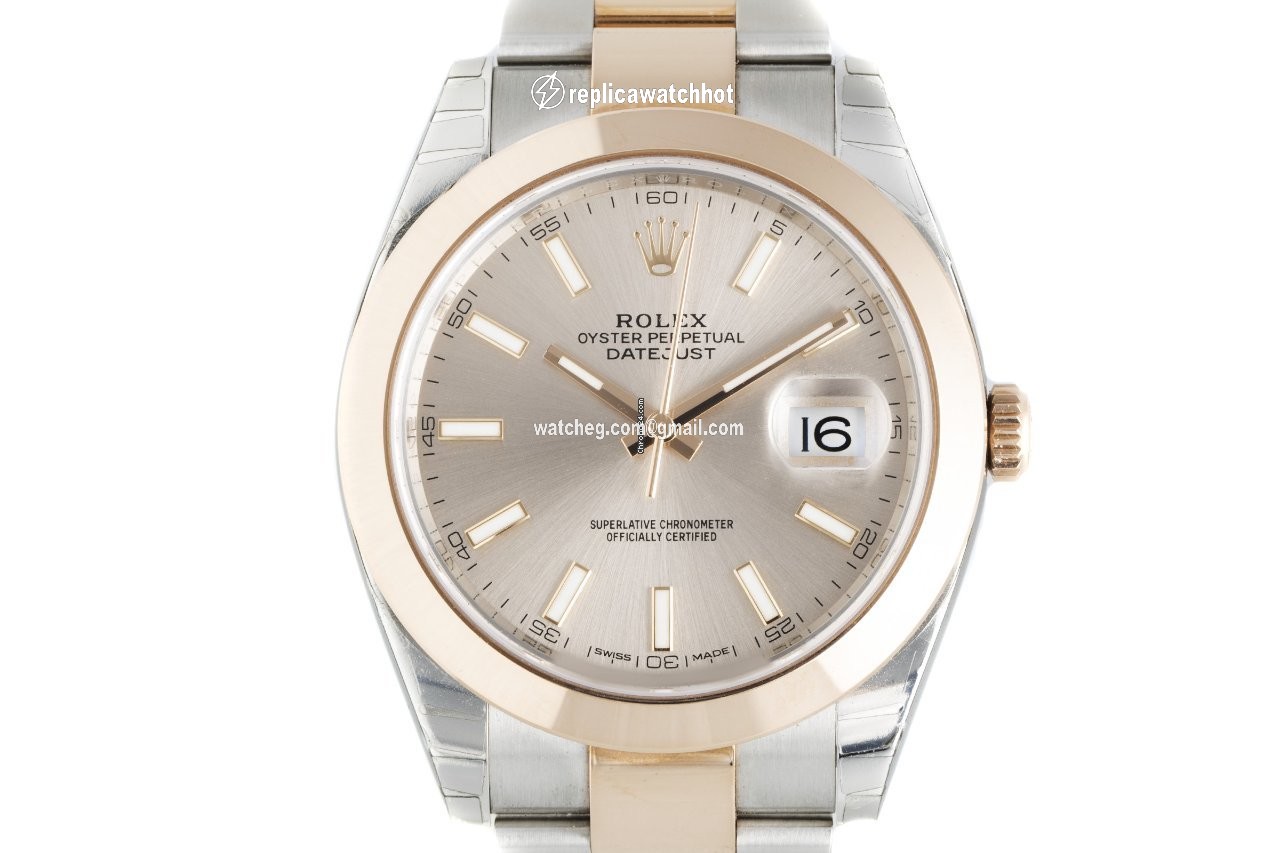 Rolex Datejust 41 Mens watch Unisex Gold Steel Automatic 126301