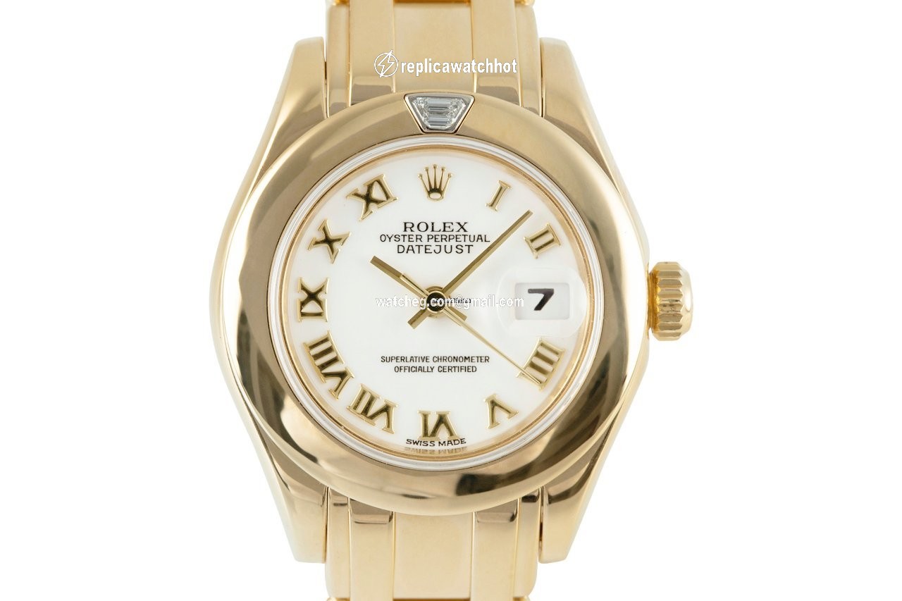Rolex Pearlmaster Womens watch Yellow gold Automatic 69328
