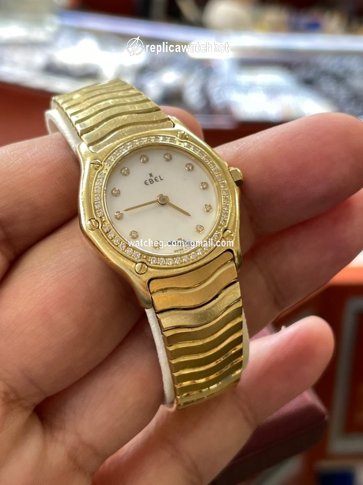 Ebel Wave Womens watch Quartz Yellow gold 866901