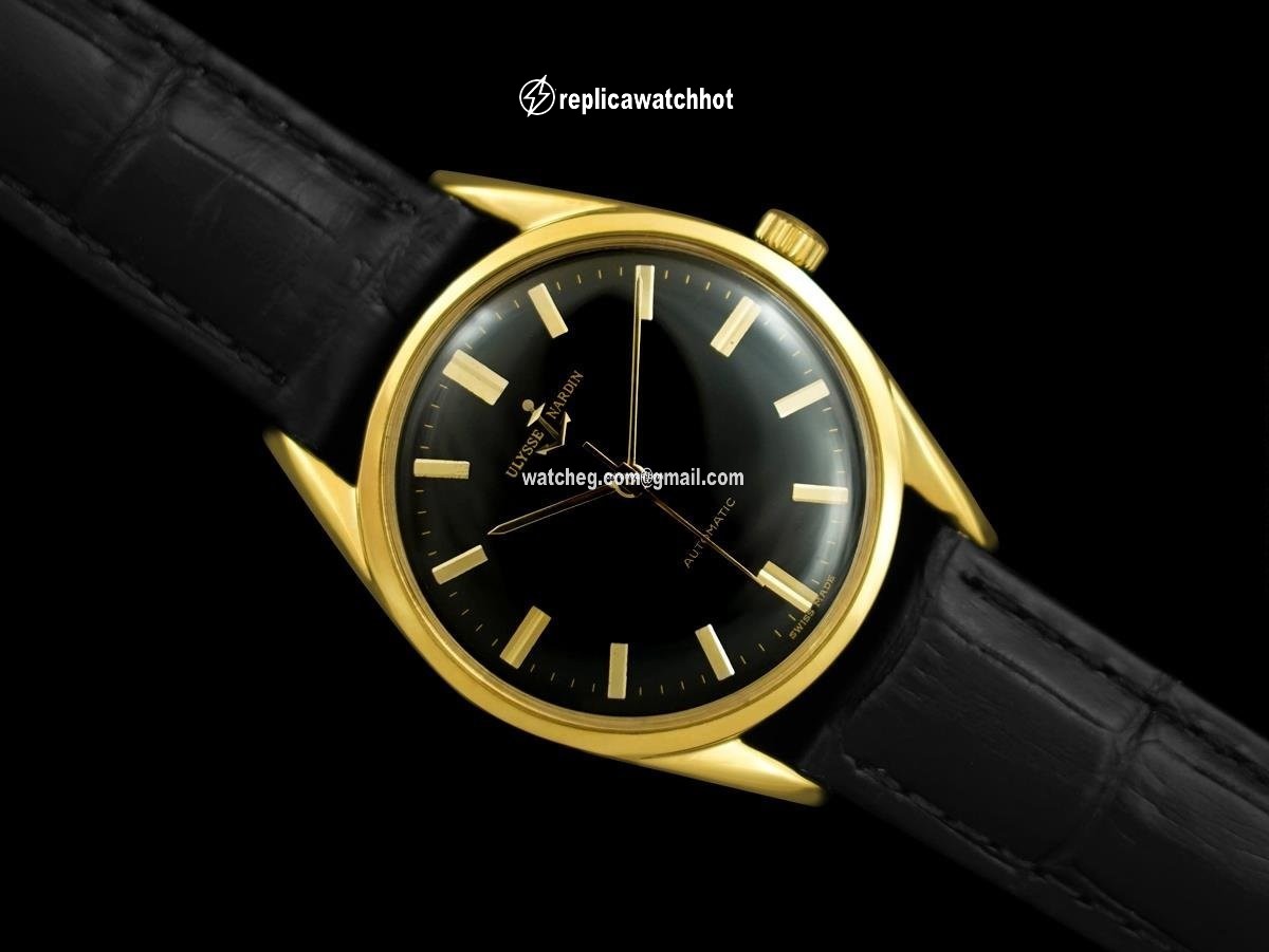 Ulysse Nardin Mens watch Unisex Automatic Gold Steel 8096