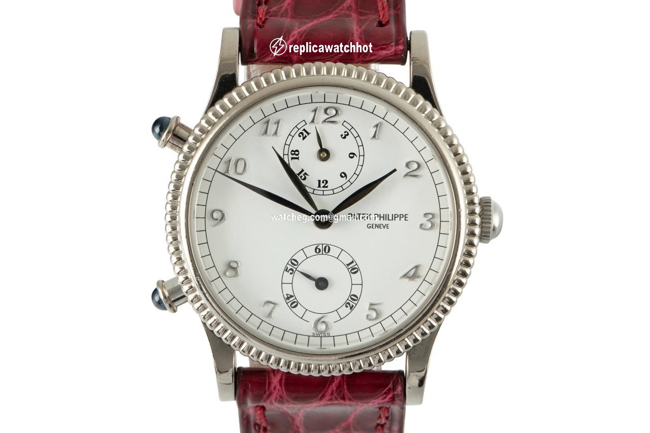 Patek Philippe Travel Time Womens watch Automatic White gold 4864