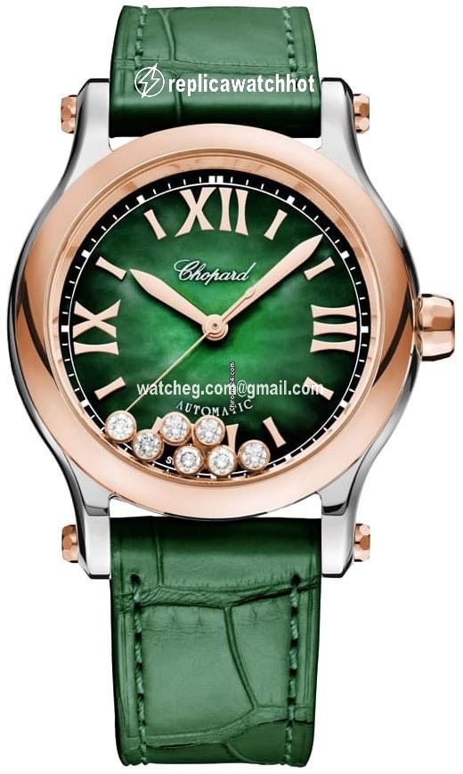 Chopard Happy Sport Womens watch Automatic Gold Steel 278578-6002