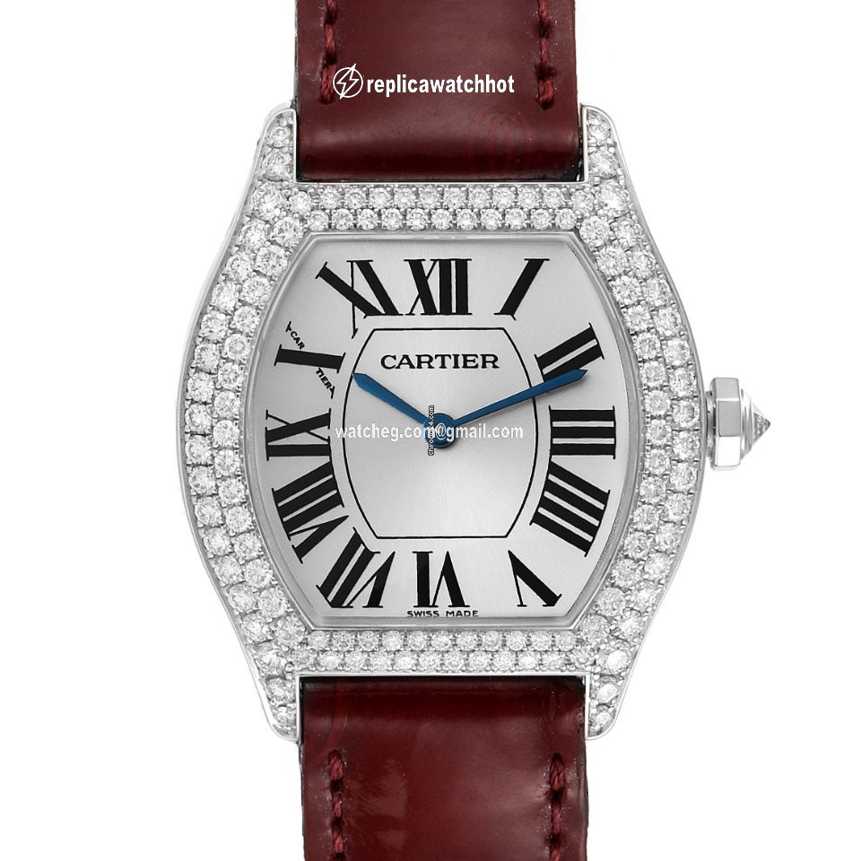 Cartier Tortue Womens watch Manual winding White gold 2644