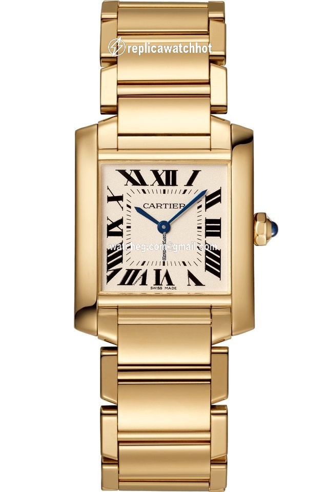 Cartier Tank Francaise Womens watch Quartz Yellow gold WGTA0032