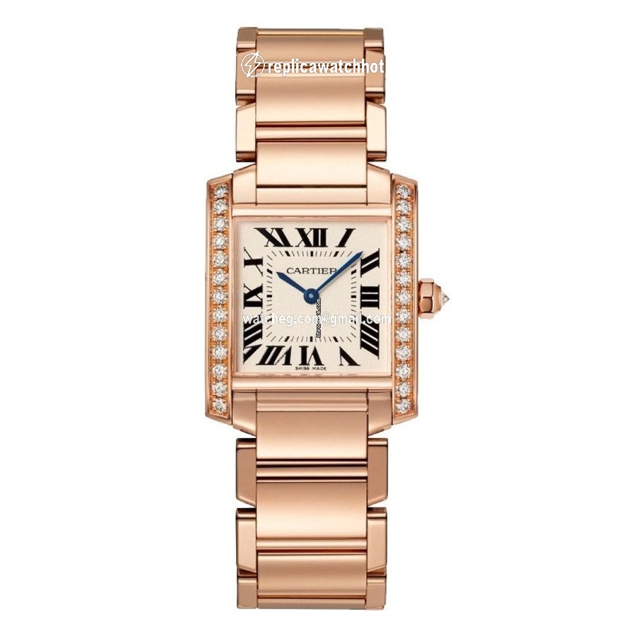 Cartier Tank Womens watch Quartz Rose gold WJTA0022