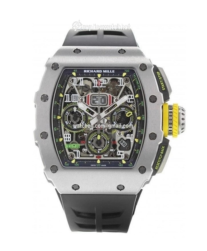 Richard Mille RM 011 Mens watch Unisex Automatic Titanium RM011-03