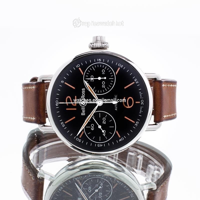 Bell & Ross Vintage Mens watch Unisex Automatic Steel Brww1 mono her sca