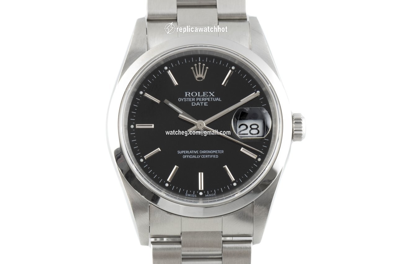 Rolex Oyster Perpetual Date Mens watch Unisex Steel Automatic 15200
