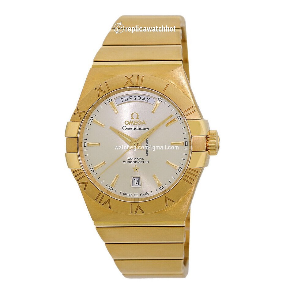 Omega Constellation Day-Date Mens watch Unisex Automatic Yellow gold 123.50.38.22.02.002