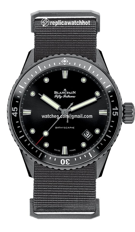 Blancpain Fifty Fathoms Bathyscaphe Mens watch Unisex Automatic Ceramic 5000-0130-NABA