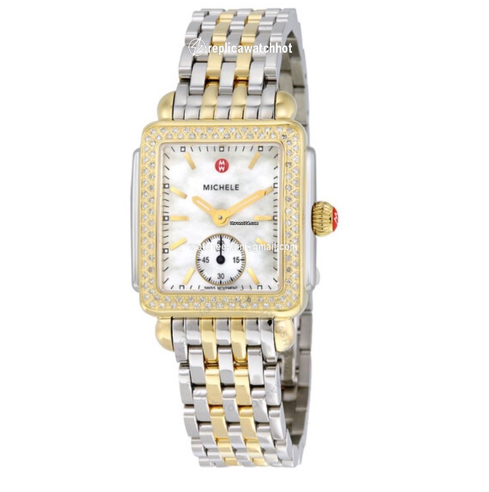 Michele Deco Womens watch Quartz Gold Steel mw06v01c5025
