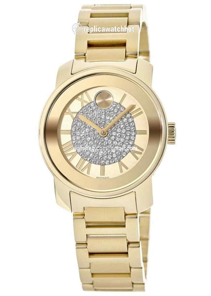 Movado Bold Womens watch Quartz Gold Steel 3600255
