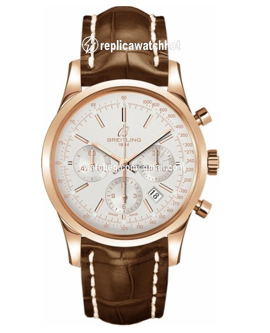 Breitling Transocean Chronograph Mens watch Unisex Automatic Rose gold RB015212 G738 739P