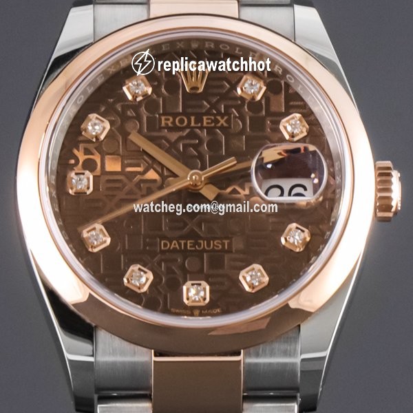 Rolex Datejust 36 Mens watch Unisex Gold Steel Automatic 126201 chojdj
