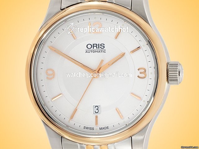 Oris Classic Mens watch Unisex Automatic Gold Steel 01 733 7594 4331-07 8 20 63