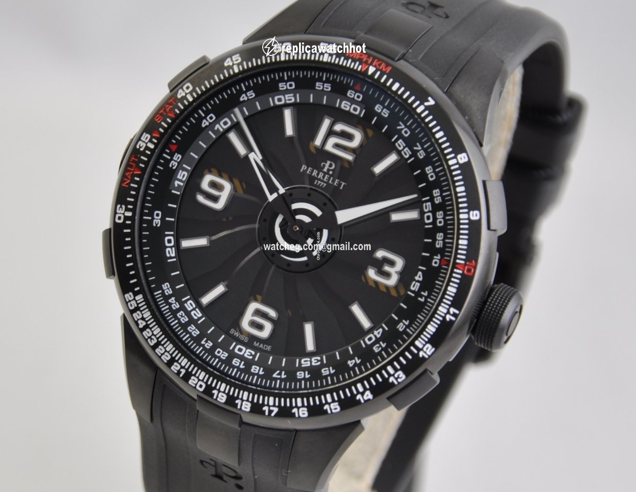 Perrelet Turbine Pilot Mens watch Unisex Automatic Steel A1086 1