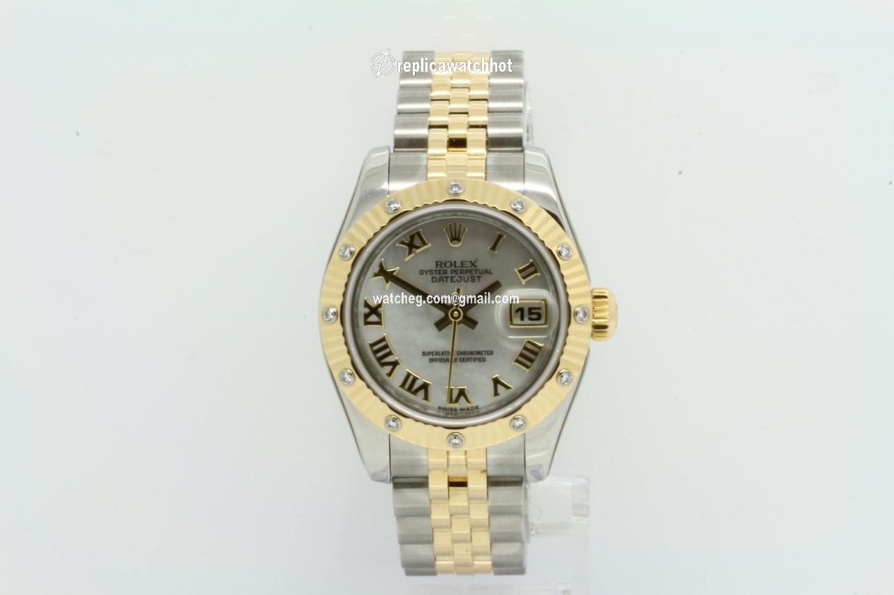 Rolex Lady-Datejust Womens watch Gold Steel Automatic 179313
