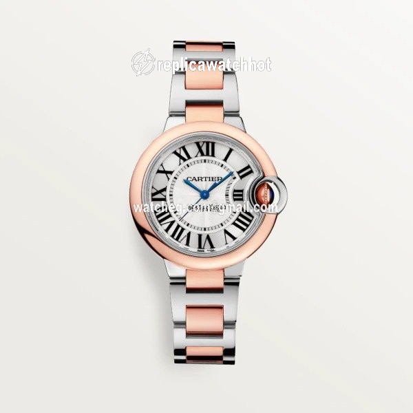 Cartier Ballon Bleu 33mm Womens watch Automatic Gold Steel W2BB0023