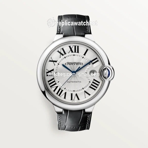 Cartier Ballon Bleu 42mm Mens watch Unisex Automatic Steel W69016Z4