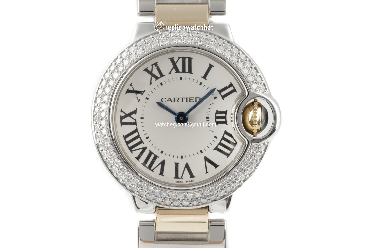 Cartier Ballon Bleu 28mm Womens watch Quartz Steel W2BB0010