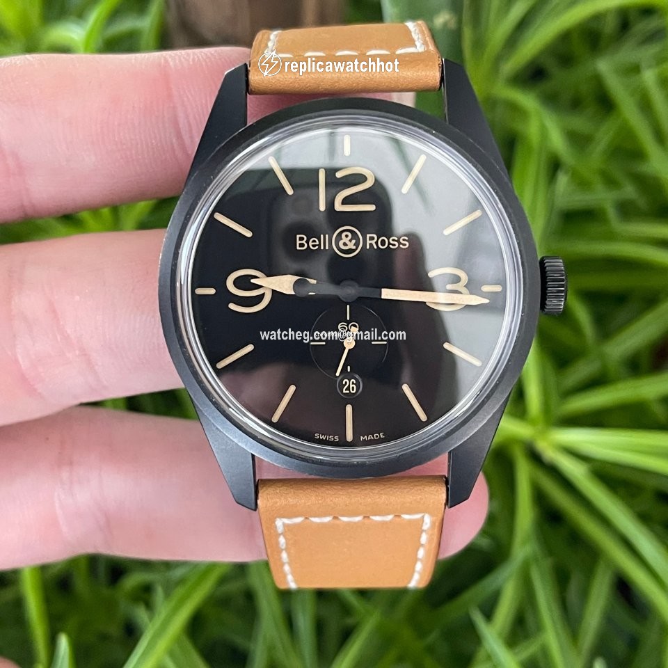 Bell & Ross BR V1 Mens watch Unisex Automatic Steel BRV123-HERITAGE