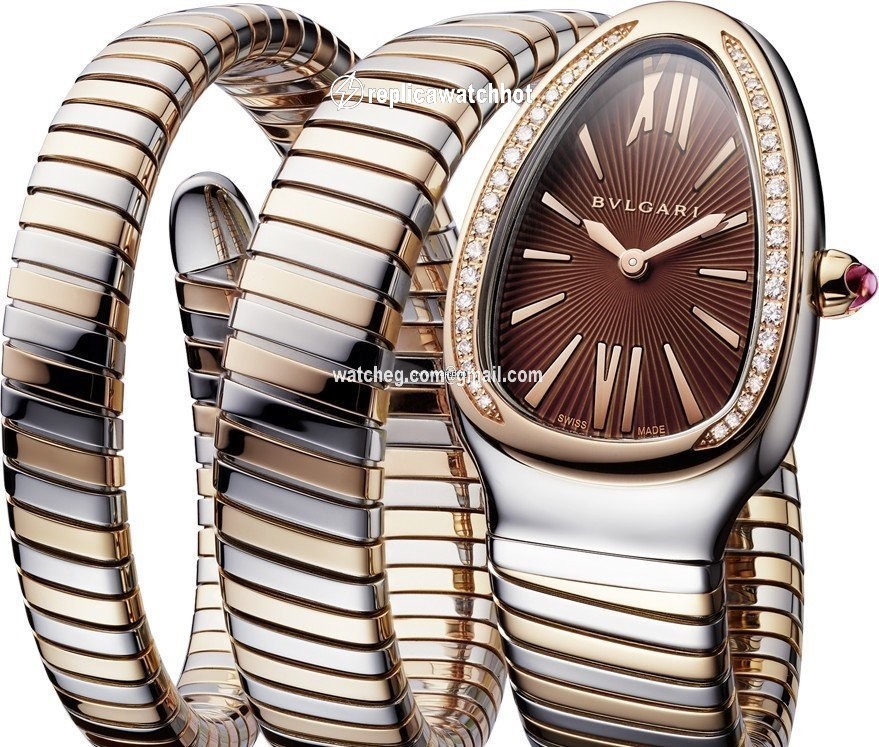 Bulgari Serpenti Womens watch Quartz Gold Steel 103070 SP35C11SPGD.2T
