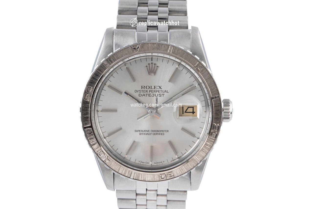 Rolex Datejust Turn-O-Graph Mens watch Unisex Gold Steel Automatic 16250