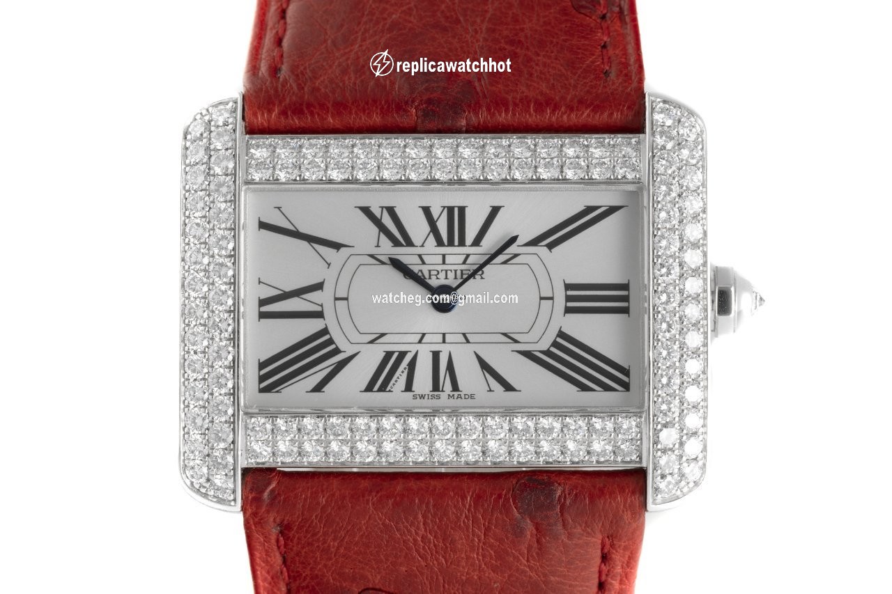 Cartier Tank Divan Womens watch Quartz White gold 2614