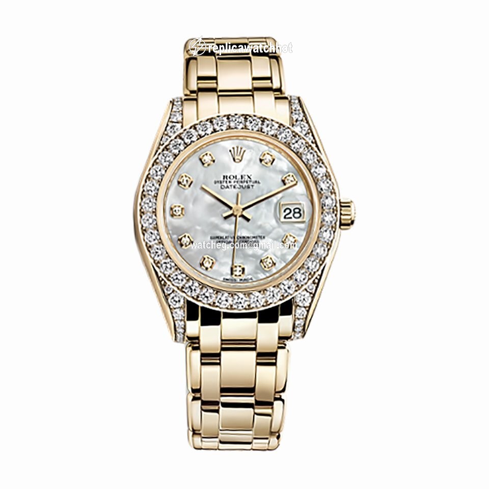 Rolex Lady-Datejust Pearlmaster Womens watch Yellow gold Automatic 81158