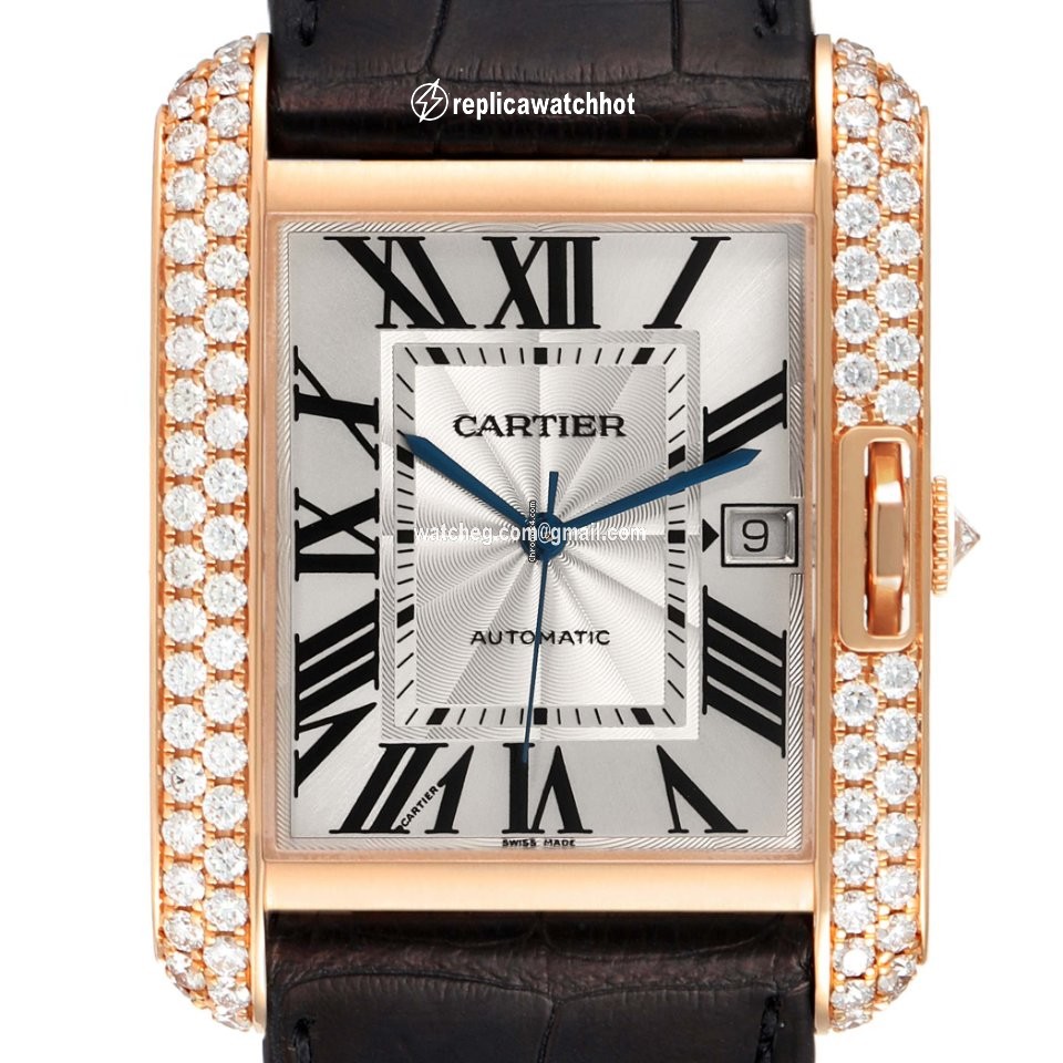 Cartier Tank Anglaise Mens watch Unisex Automatic Rose gold WT100021