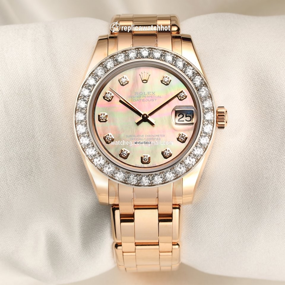 Rolex Pearlmaster Mens watch Unisex Rose gold Automatic 81285