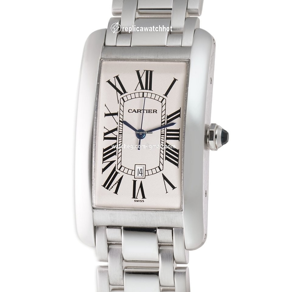 Cartier Tank Americaine Automatic White gold W26055L1