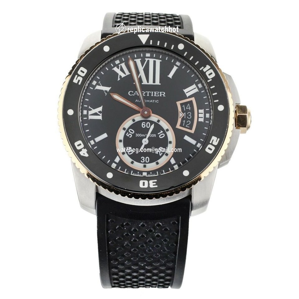 Cartier Calibre de Cartier Diver Mens watch Unisex Automatic Gold Steel W710055