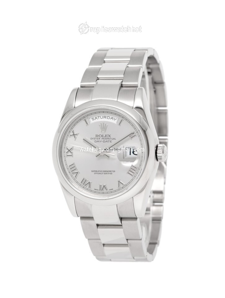 Rolex Day-Date 36 Mens watch Unisex White gold Automatic 118209