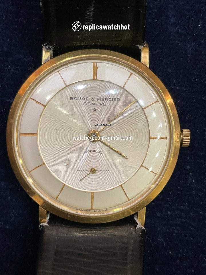 Baume & Mercier Mens watch Unisex Manual winding Yellow gold 3568