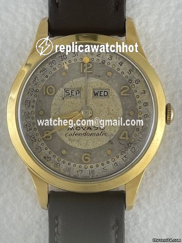 Movado Mens watch Unisex Automatic Yellow gold Movado Calendomatic