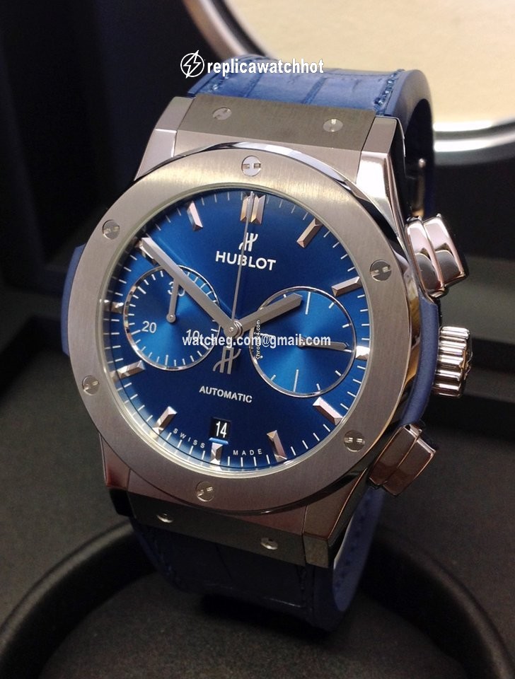 Hublot Classic Fusion Blue Mens watch Unisex Automatic Titanium 521.nx.7170.lr