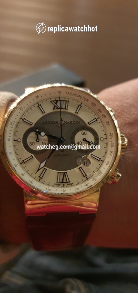 Ulysse Nardin Marine Chronograph Mens watch Unisex Automatic Yellow gold 356-66 354