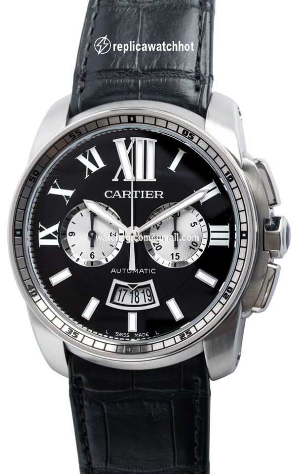Cartier Calibre de Cartier Chronograph Mens watch Unisex Automatic Steel W7100060