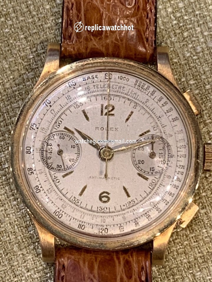 Rolex Chronograph Mens watch Unisex Yellow gold Manual winding 2508