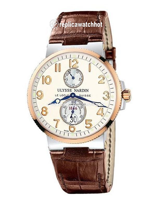 Ulysse Nardin Marine Chronometer 41mm Mens watch Unisex Automatic Gold Steel 265-66-3T 60