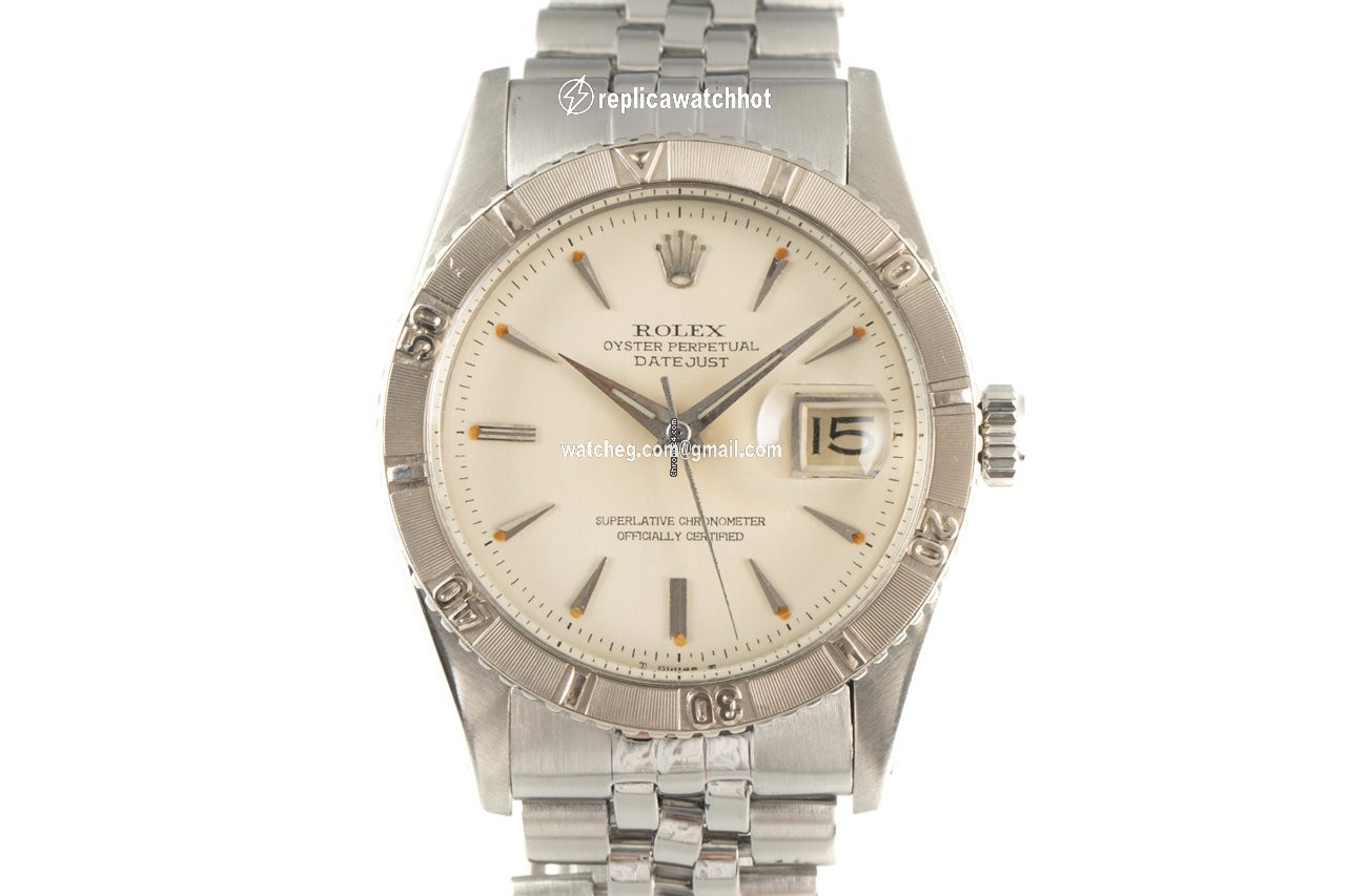 Rolex Datejust Turn-O-Graph Mens watch Unisex Gold Steel Automatic 6609