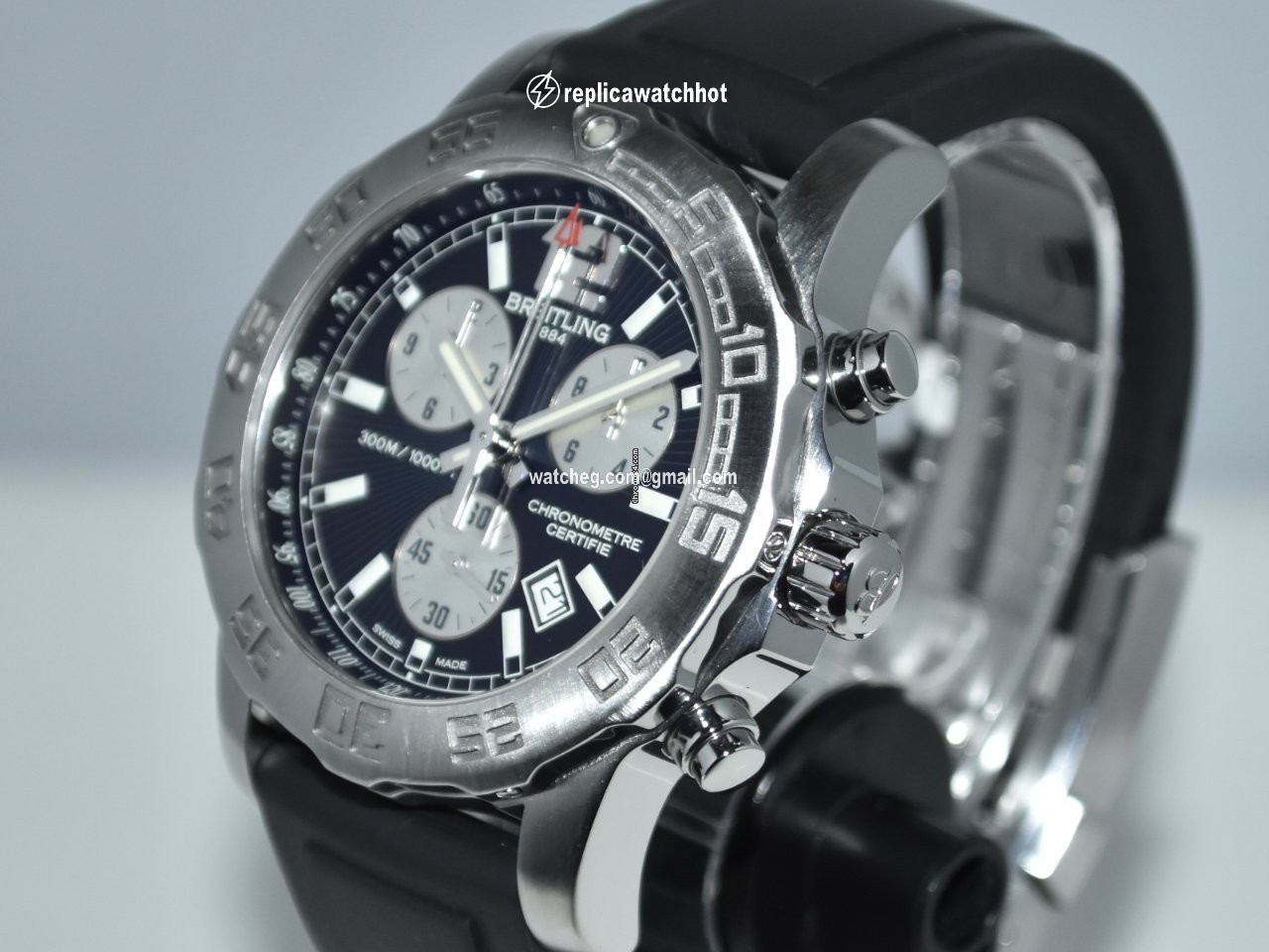 Breitling Colt Chronograph II Mens watch Unisex Quartz Steel A7338710 BB49