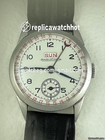 Jaeger-LeCoultre Mens watch Unisex Manual winding Steel Day Date Calendar