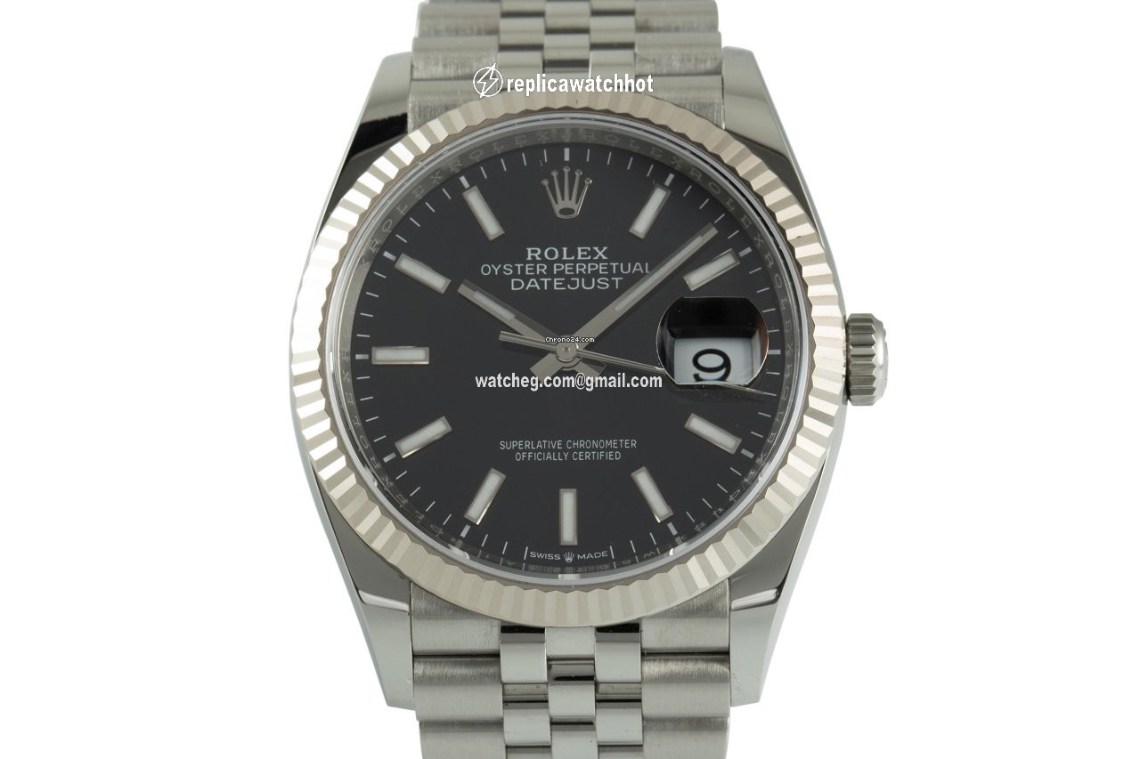 Rolex Datejust 36 Mens watch Unisex Gold Steel Automatic 126234