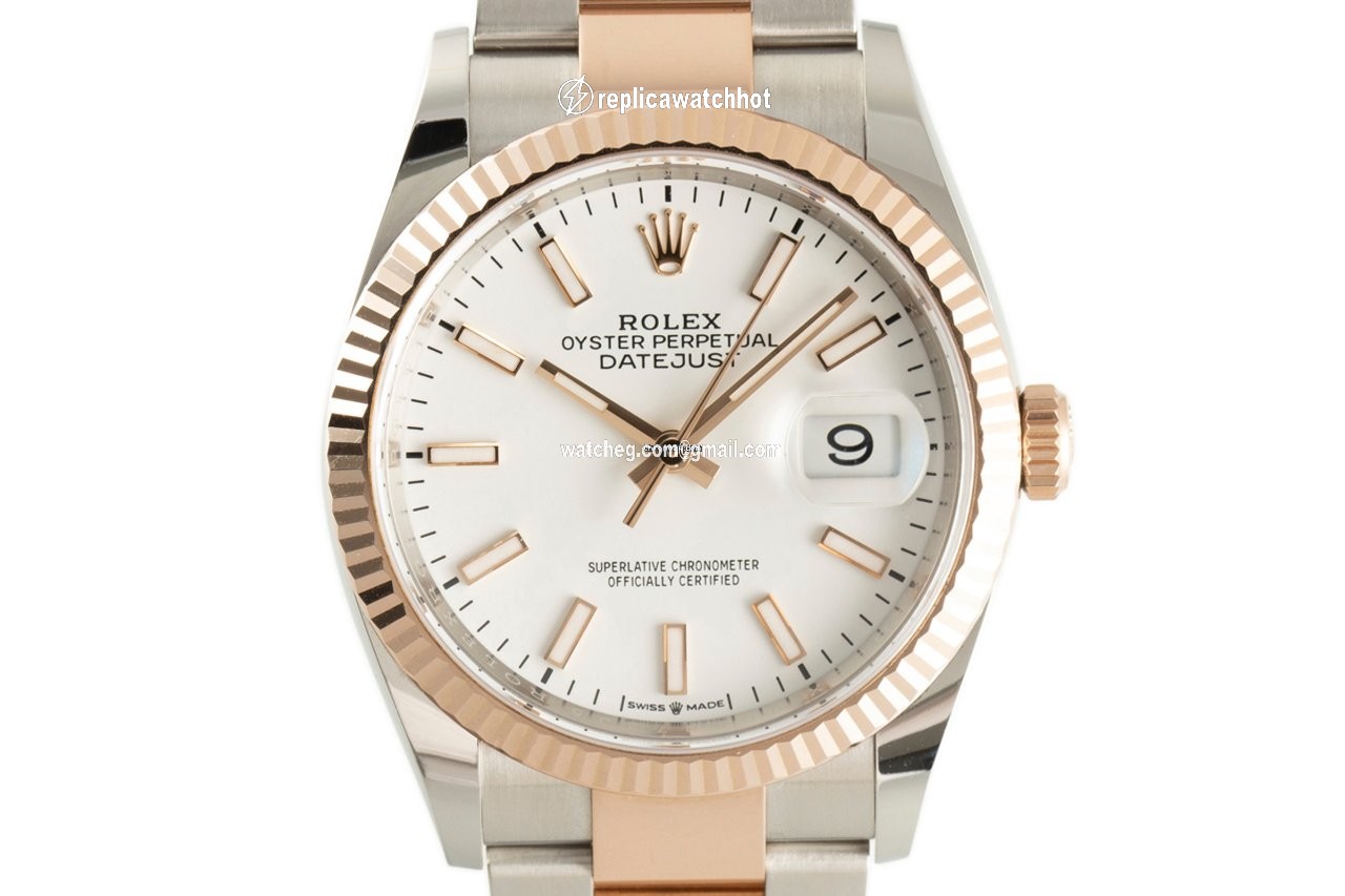 Rolex Datejust 36 Mens watch Unisex Gold Steel Automatic 126231