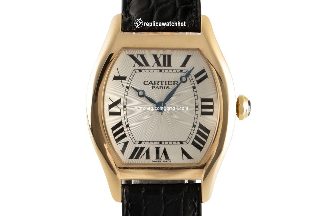 Cartier Tortue Mens watch Unisex Manual winding Yellow gold 2496 C